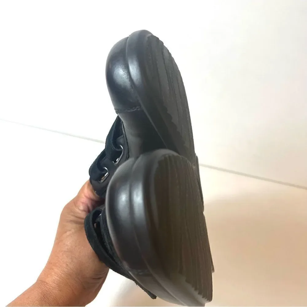 Fidelio Fenja F Magic Stretch Women’s Black Leather Orthotic Shoes UK 6.5 US 8.5